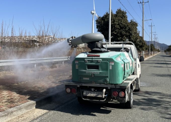 철새도래지 주변 소독