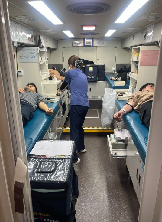 영덕군에서 열린 ‘생명나눔 사랑의 헌혈