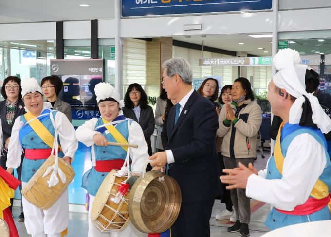 의령읍 농악단, 병오년 정월대보름 지신밟기 행사