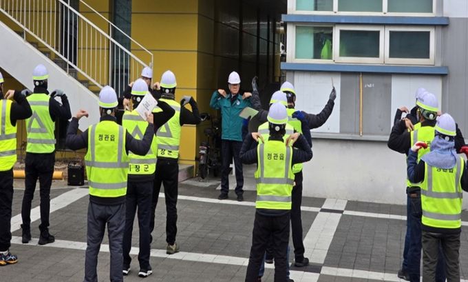 기장군, 시가지 환경정비 현장 안전점검회의(TBM) 실시