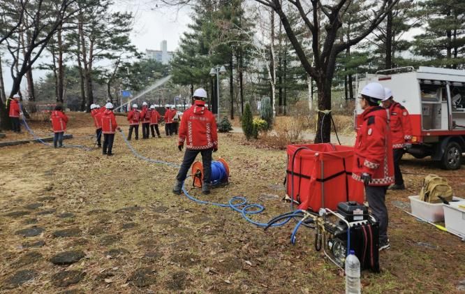 수원시 영통구, 산불 대비 자체 모의훈련 실시