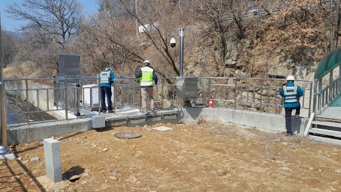 해빙기 저수지 점검(물넘이 및 방수로)