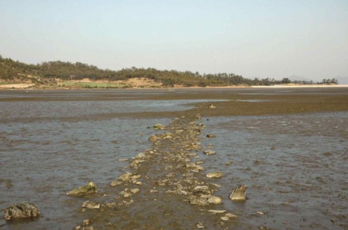신안군 팔금도 거사리의 노둣길