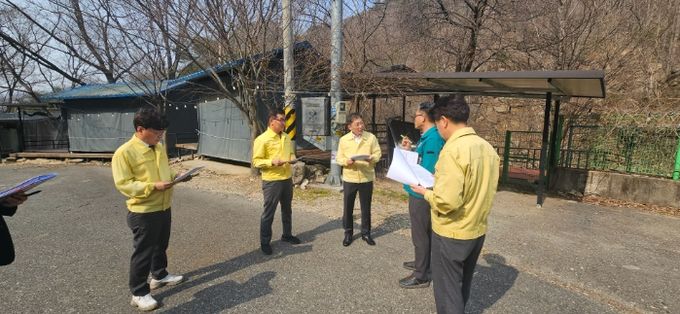 노홍석 행정부지사, 하천 불법시설 현장실태 점검