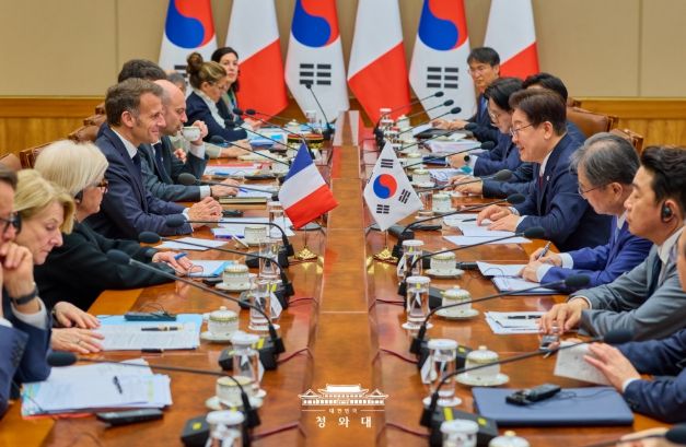 한·프랑스 정상회담 확대회담(청와대)
