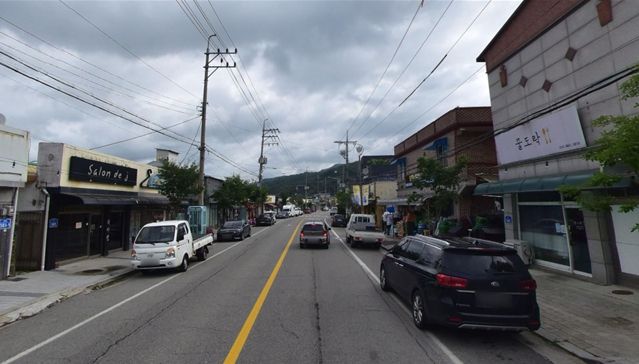 자등리시가지 전선 지중화사업 전 현황사진