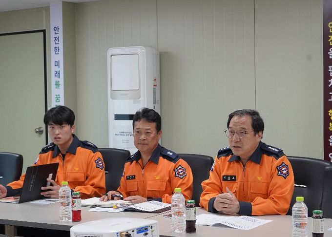 여수소방서, 대형공사장 화재안전 강화 위한 현장 점검 실시